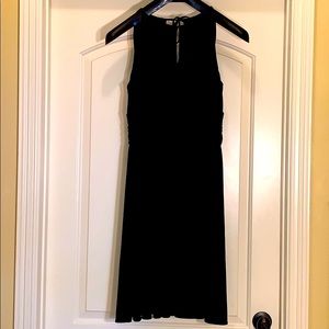 BHWM - Sleeveless black shirred dress Size 6